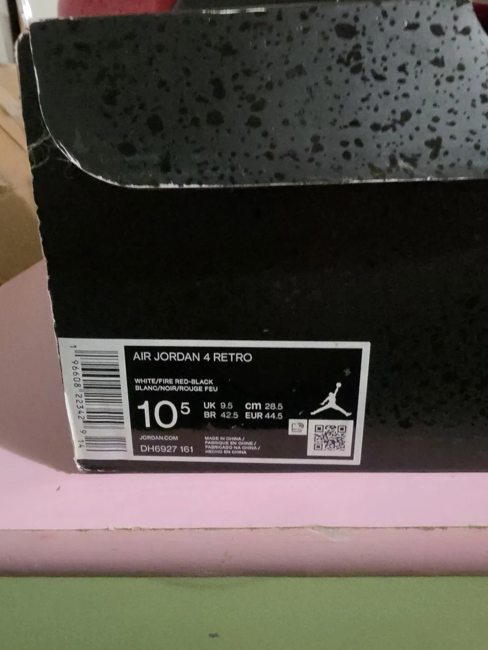 Jordan 4 Retro Red Cement 10.5